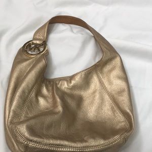 Authentic Michael Kors Gold Handbag